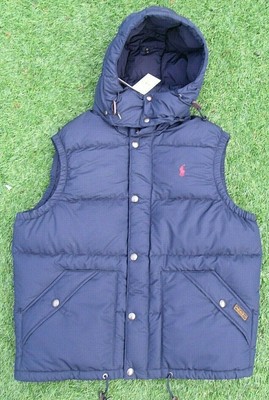 ralph lauren hooded down gilet black